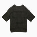 Loro Piana Dark Grey Perforated Jersey