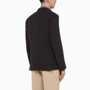 Loro Piana Single Breasted Blue Linen Jacket