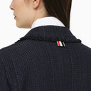 Thom Browne Navy Blue Single Breasted Jacket In Wool Blend