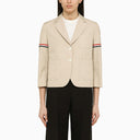 Thom Browne Khaki Cotton Blend Short Blazer
