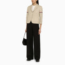 Thom Browne Khaki Cotton Blend Short Blazer