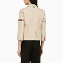 Thom Browne Khaki Cotton Blend Short Blazer