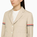 Thom Browne Khaki Cotton Blend Short Blazer