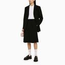 Ami Paris Black Single Breasted Jacket In Wool