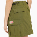 Kenzo Green Cotton Cargo Miniskirt - Balardi