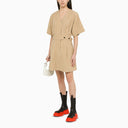 Kenzo Beige Cotton Canvas Dress - Balardi