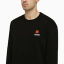 Kenzo Black Crewneck Sweater With Logo