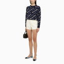 Kenzo White Denim Shorts