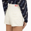Kenzo White Denim Shorts