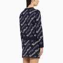Kenzo Midnight Blue Cotton And Wool Sweater