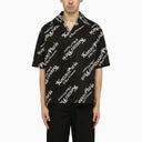 Kenzo Kenzo By Verdy Black Shirt With Allover Logo