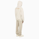 Fear Of God Eternal Oatmeal Hoodie With Print - Balardi