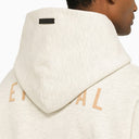 Fear Of God Eternal Oatmeal Hoodie With Print - Balardi