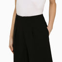 Ami Paris Black Wool Blend Bermuda Shorts