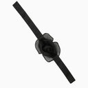 Dolce&Gabbana Black Choker With Satin And Organza Flower