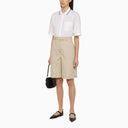 Thom Browne Khaki High Waisted Bermuda Shorts