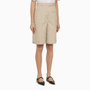 Thom Browne Khaki High Waisted Bermuda Shorts