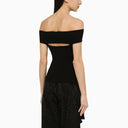 Federica Tosi Black Viscose Top
