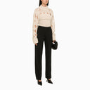 Federica Tosi Perforated Butter Turtleneck