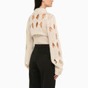 Federica Tosi Perforated Butter Turtleneck