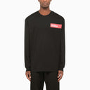 032c Black Cotton Crew Neck Sweatshirt - Balardi