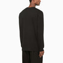 032c Black Cotton Crew Neck Sweatshirt - Balardi