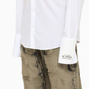 Dolce&Gabbana White Poplin Gold Tuxedo Shirt - Balardi