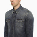 Dolce&Gabbana Blue Slim Denim Shirt - Balardi