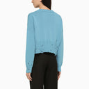Marni Blue Jersey met slijtagedetails