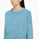 Marni Blue Jersey met slijtagedetails