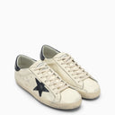 Golden Goose Deluxe Marke Super Star Beige/Blue Low Trainer