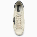 Golden Goose Deluxe Marke Super Star Beige/Blue Low Trainer