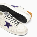 Golden Goose Low Stardan White/Purple/Mustardo Entrenador