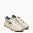 Marca deluxe d'oro che corre unica allenatore bianco/verde/polvere