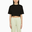 Loulou Studio Black Cropped T Shirt - Balardi