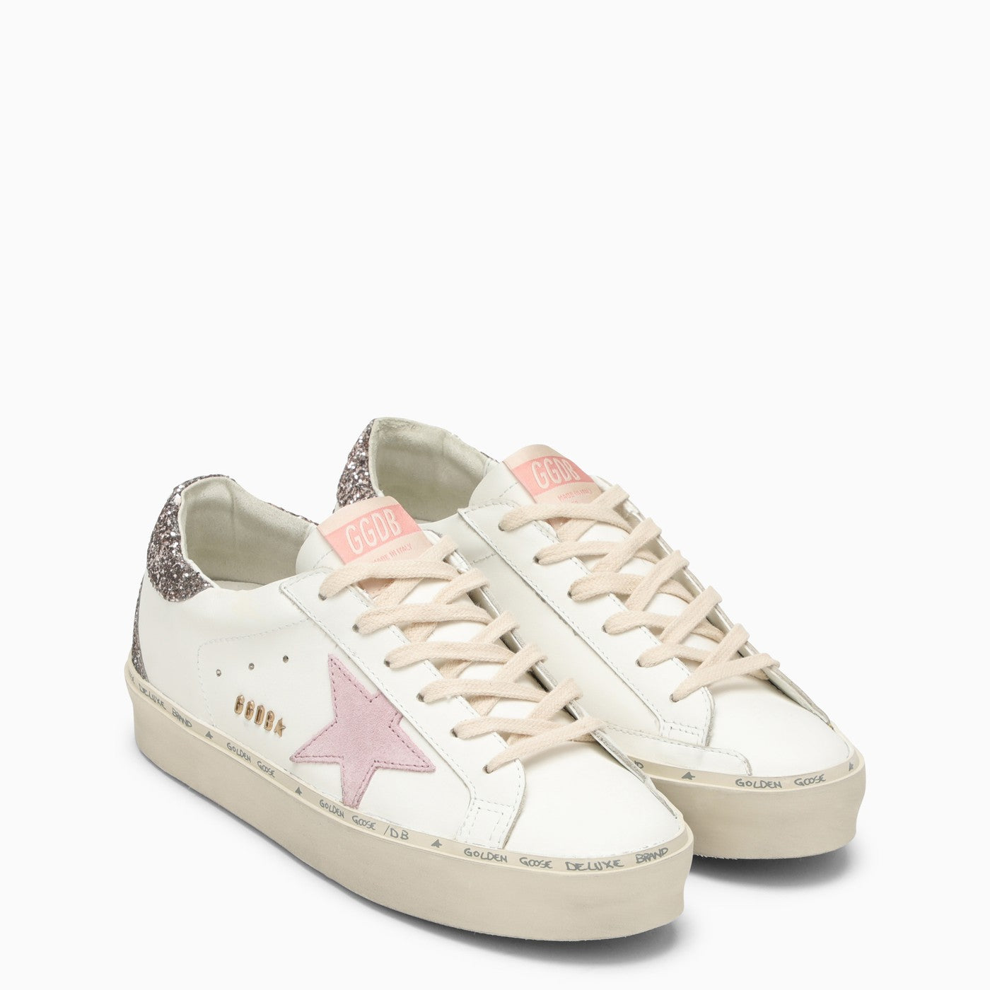 Goose Sneakers Pink Star Pink Sparkly Golden Goose Golden Goose Hi
