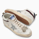 Golden Goose Deluxe Brand Mid Star White/Silver Trainer - Balardi