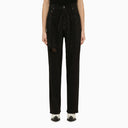 Golden Goose Black Denim Trousers With Crystals