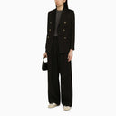Golden Goose Wide Black Wool Trousers