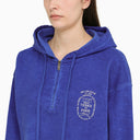 Con cappuccio blu blu navy d'oro