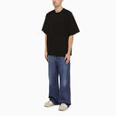 Studio Nicholson Black Oversize Crewneck T-shirt