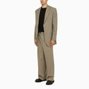 Ami Paris Wide Taupe Single Breasted Jacket