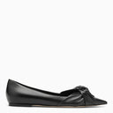 Jimmy Choo Hedera Flat Black Leather Ballerina