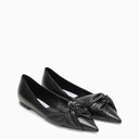 Jimmy Choo Hedera Flat Black Leather Ballerina
