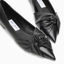 Jimmy Choo Hedera Flat Black Leather Ballerina