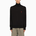 Ami Paris Ami De Coeur Midnight Blue Turtleneck