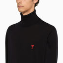Ami Paris Ami De Coeur Midnight Blue Turtleneck