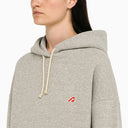 Felpa con cappuccio di Autry Grey con patch