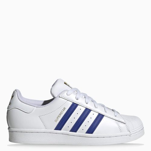 Adidas Originals White/Blue Superstar Sneakers - Balardi