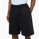 Ami Paris Navy Cotton Bermuda Short - Balardi